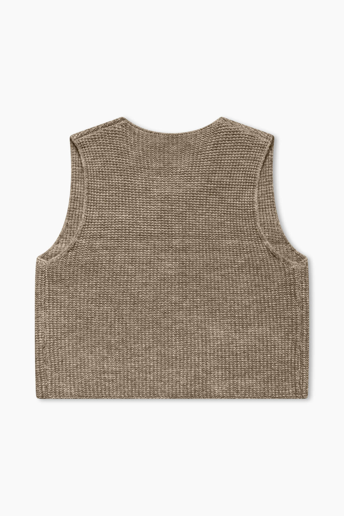 Wool Knit Vest - Sand