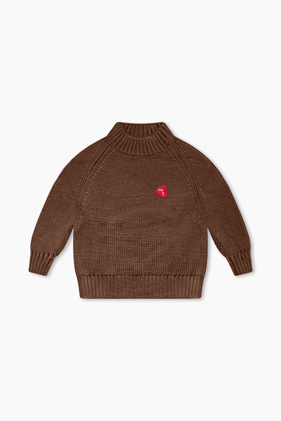 Knit Mockneck - Coffee Brown