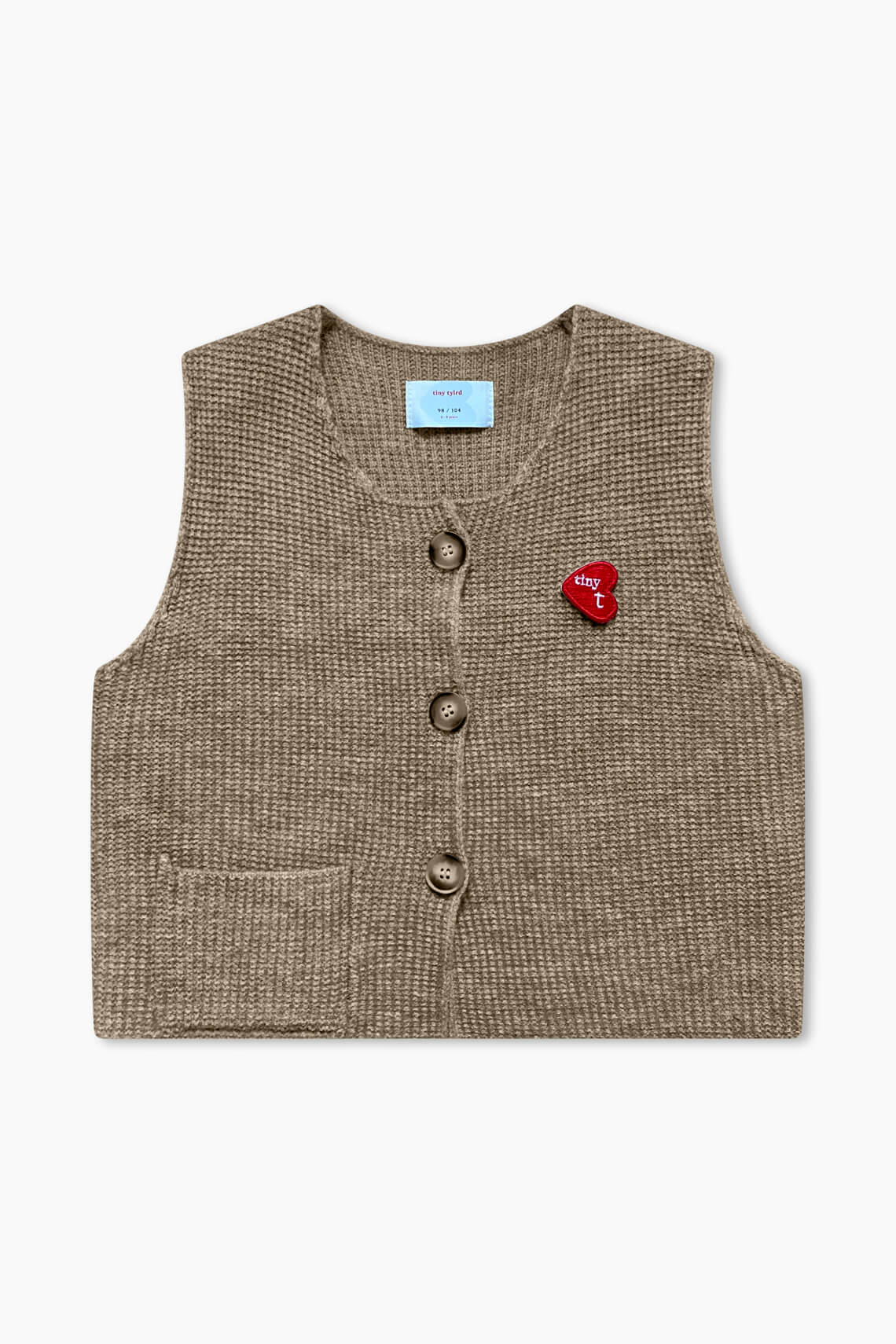 Wool Knit Vest - Sand