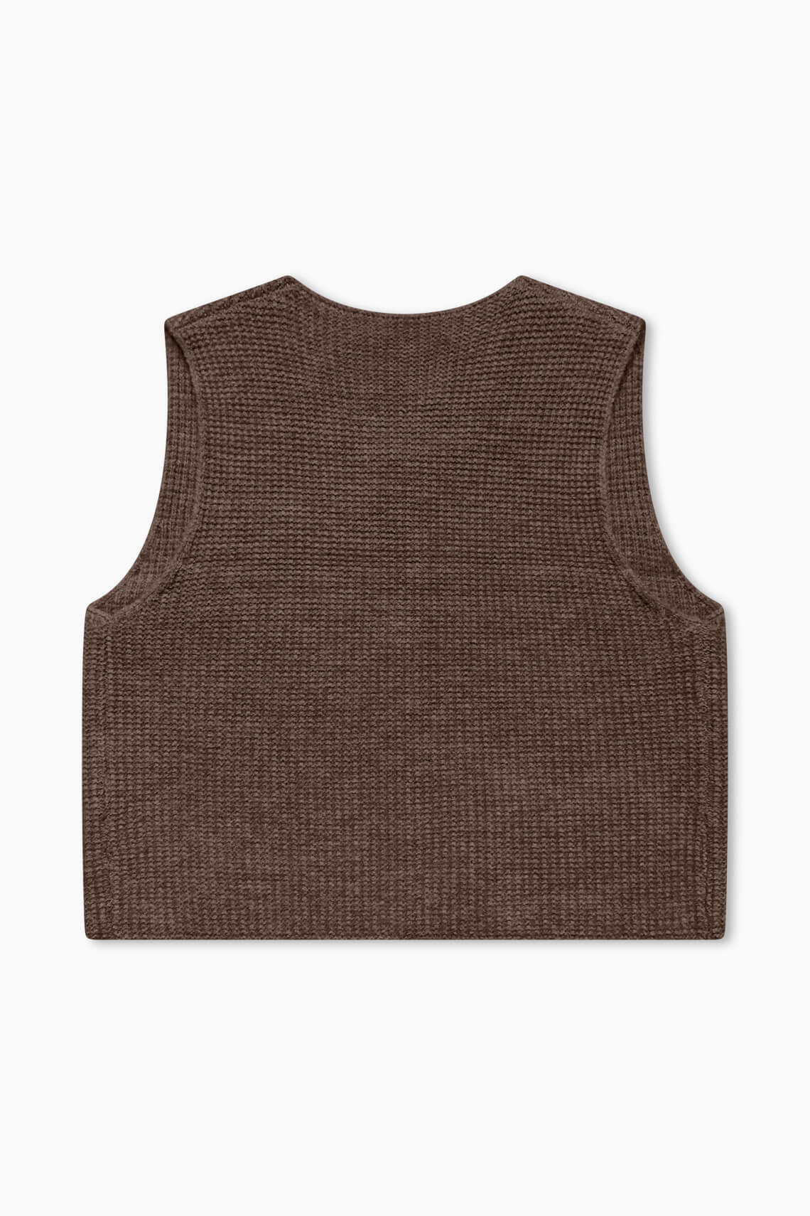 Wool Knit Vest - Hazelnut