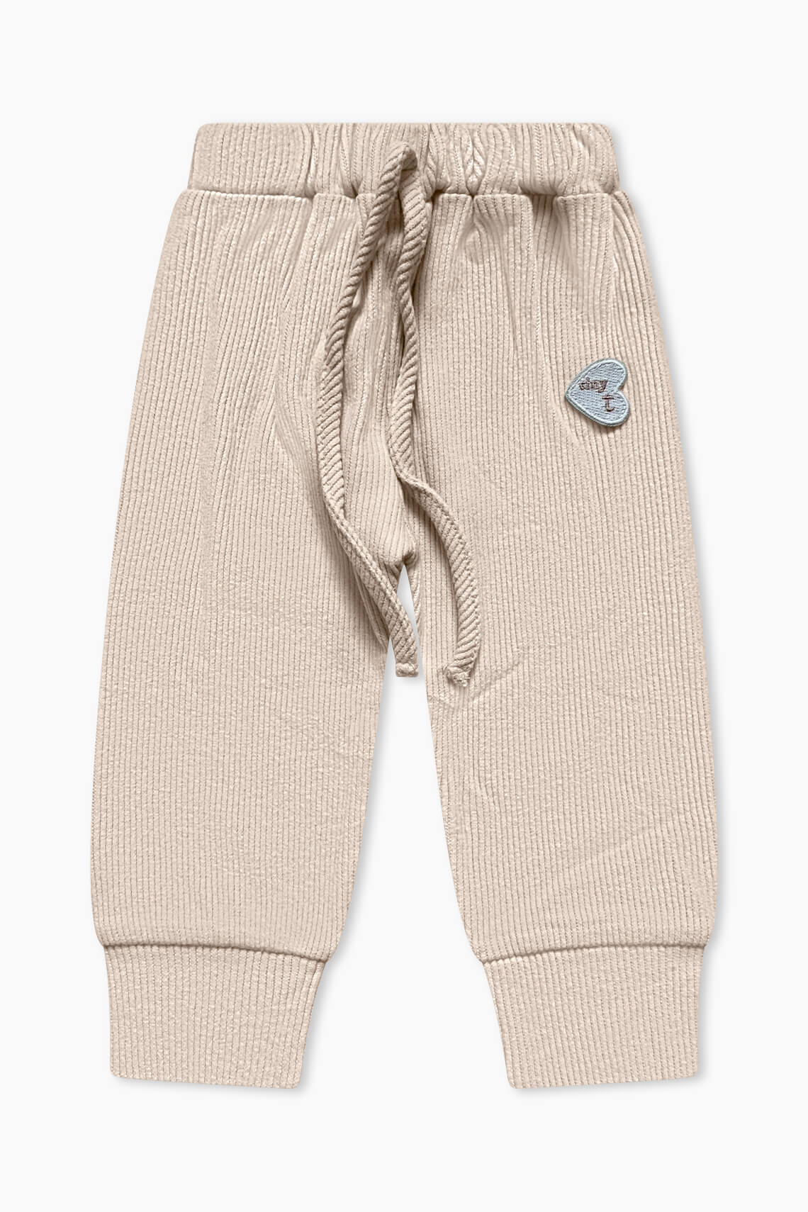 Soft Ribbed Pants - Sand