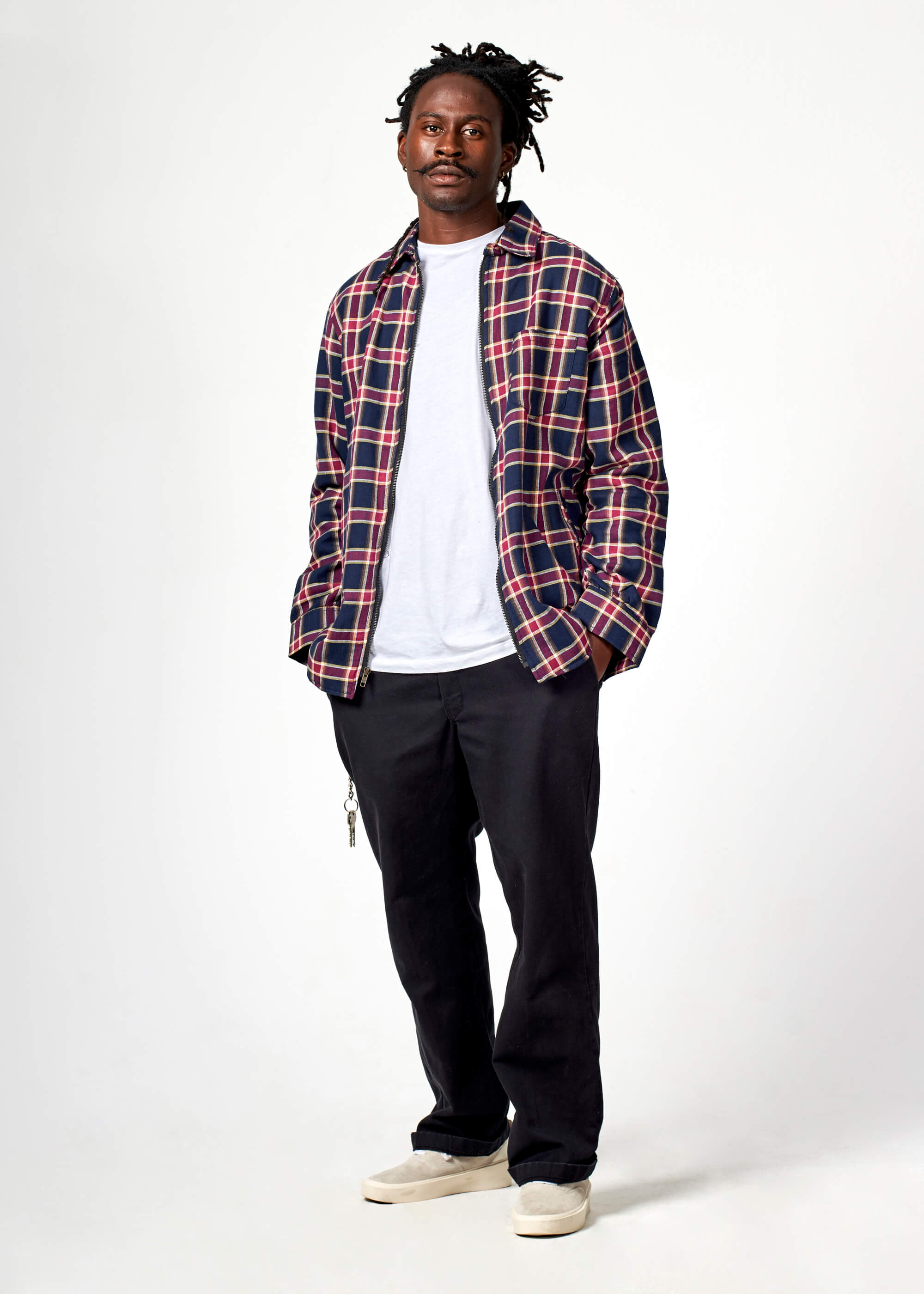 TY03 / Plaid Zip Shirt