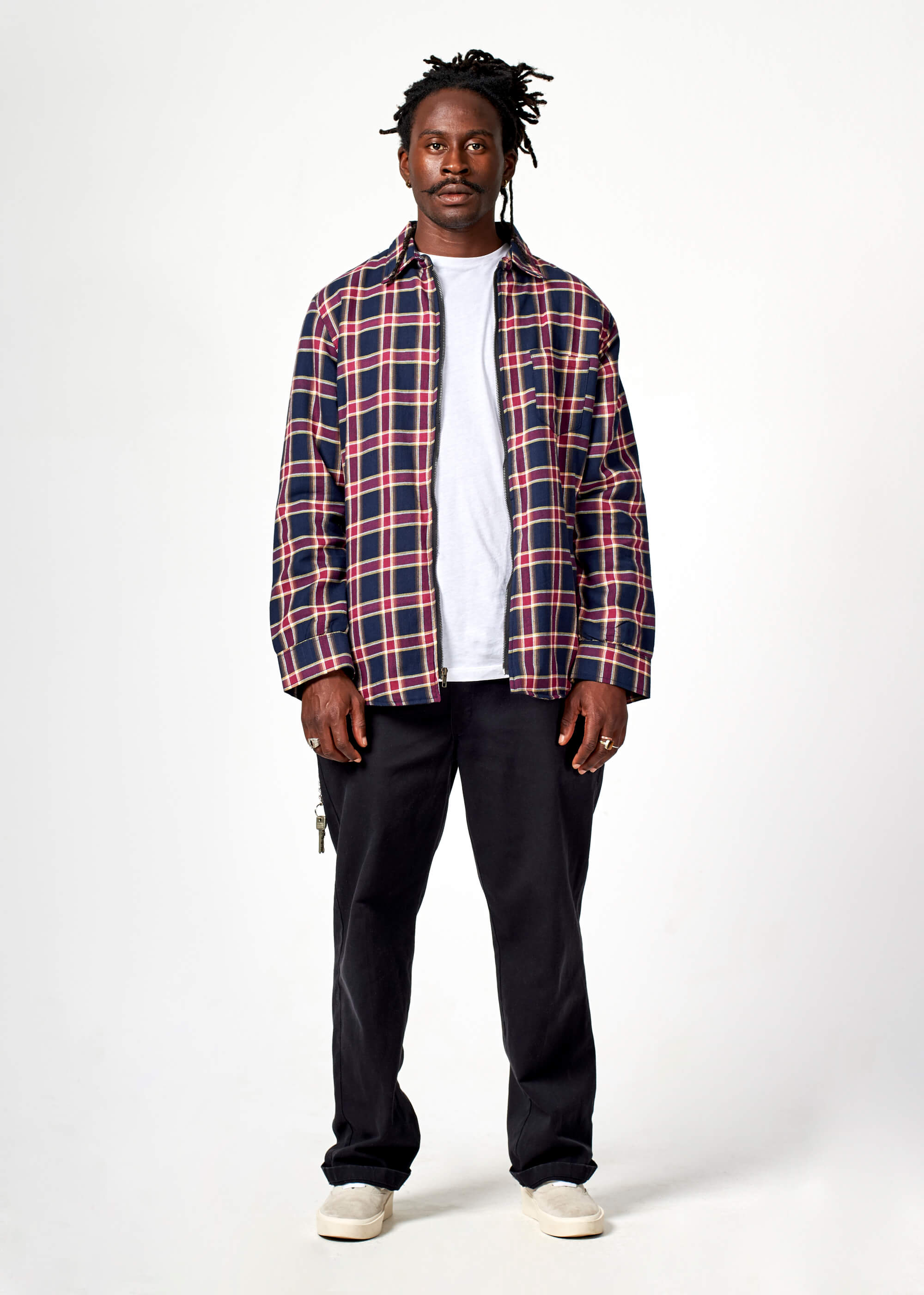 TY03 / Plaid Zip Shirt