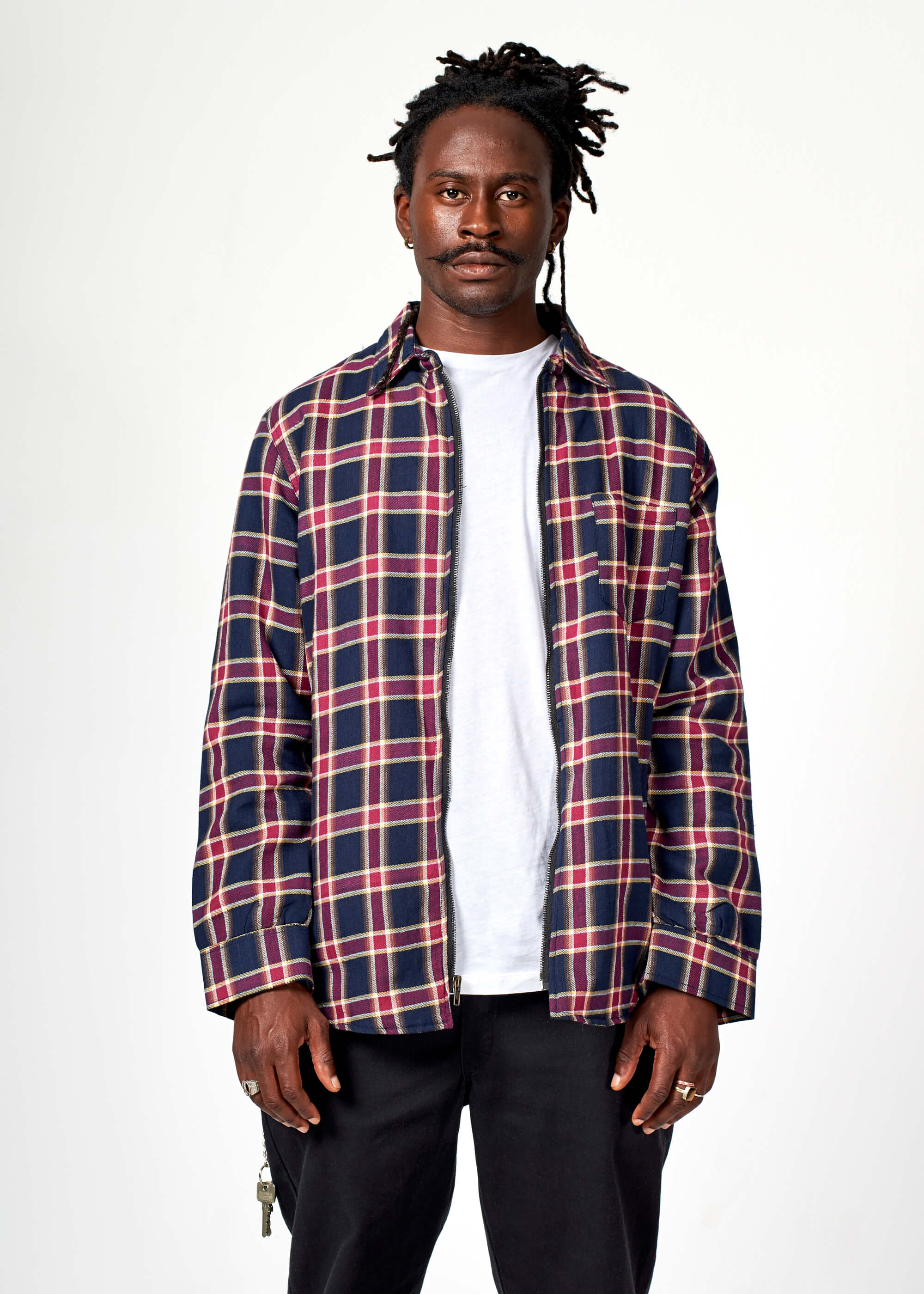 TY03 / Plaid Zip Shirt