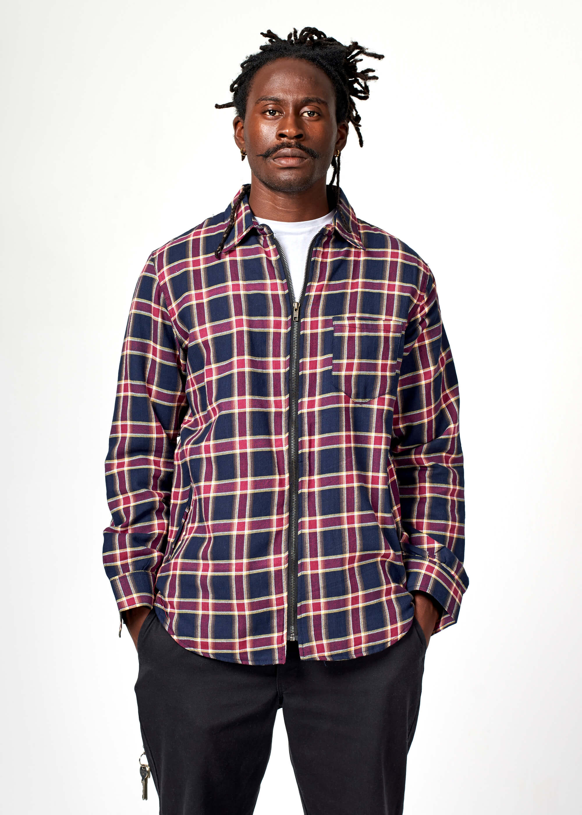 TY03 / Plaid Zip Shirt